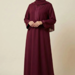 Abaya bordeaux