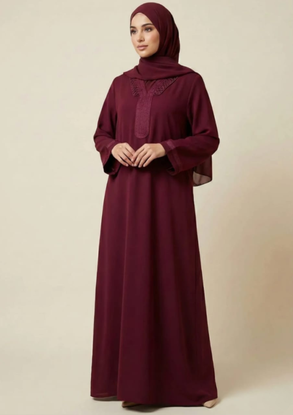 Abaya bordeaux